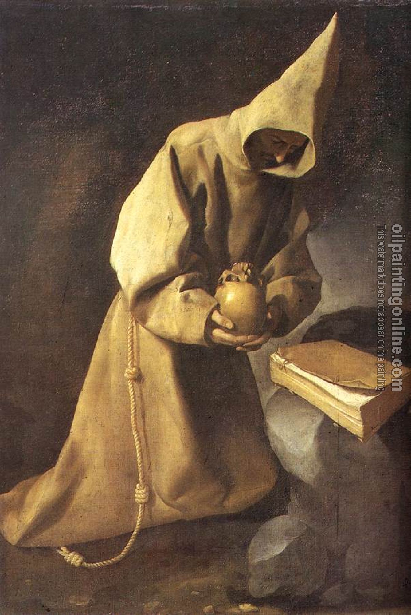 Zurbaran, Francisco de - Meditation of St Francis